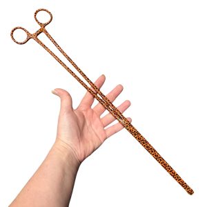 Tong18 LABP Cheetah Print Reptile Feeding Tongs – 14" & 18.5"