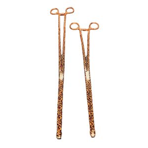 cheetah tongs LABP Cheetah Print Reptile Feeding Tongs – 14" & 18.5"