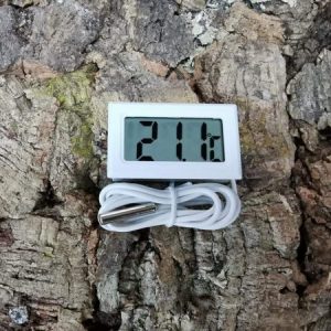 digitalthermometer Digital Thermometer with Probe – Reptile Temperature Monitor for Vivariums